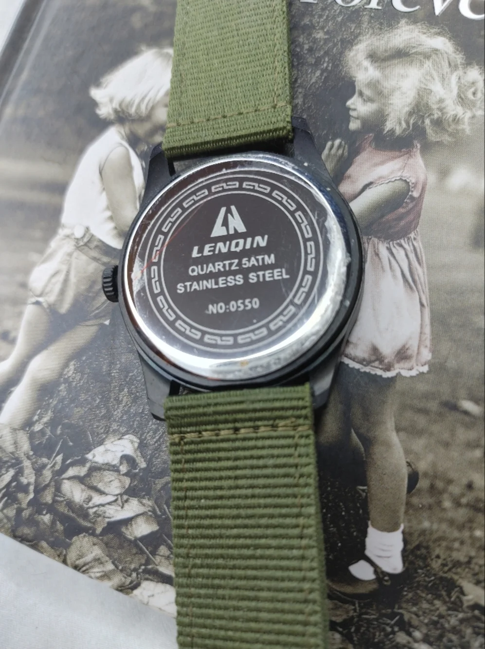 Lenqin Unisex Militart Sport Nylon Strap Analog Quartz Wrist Watch